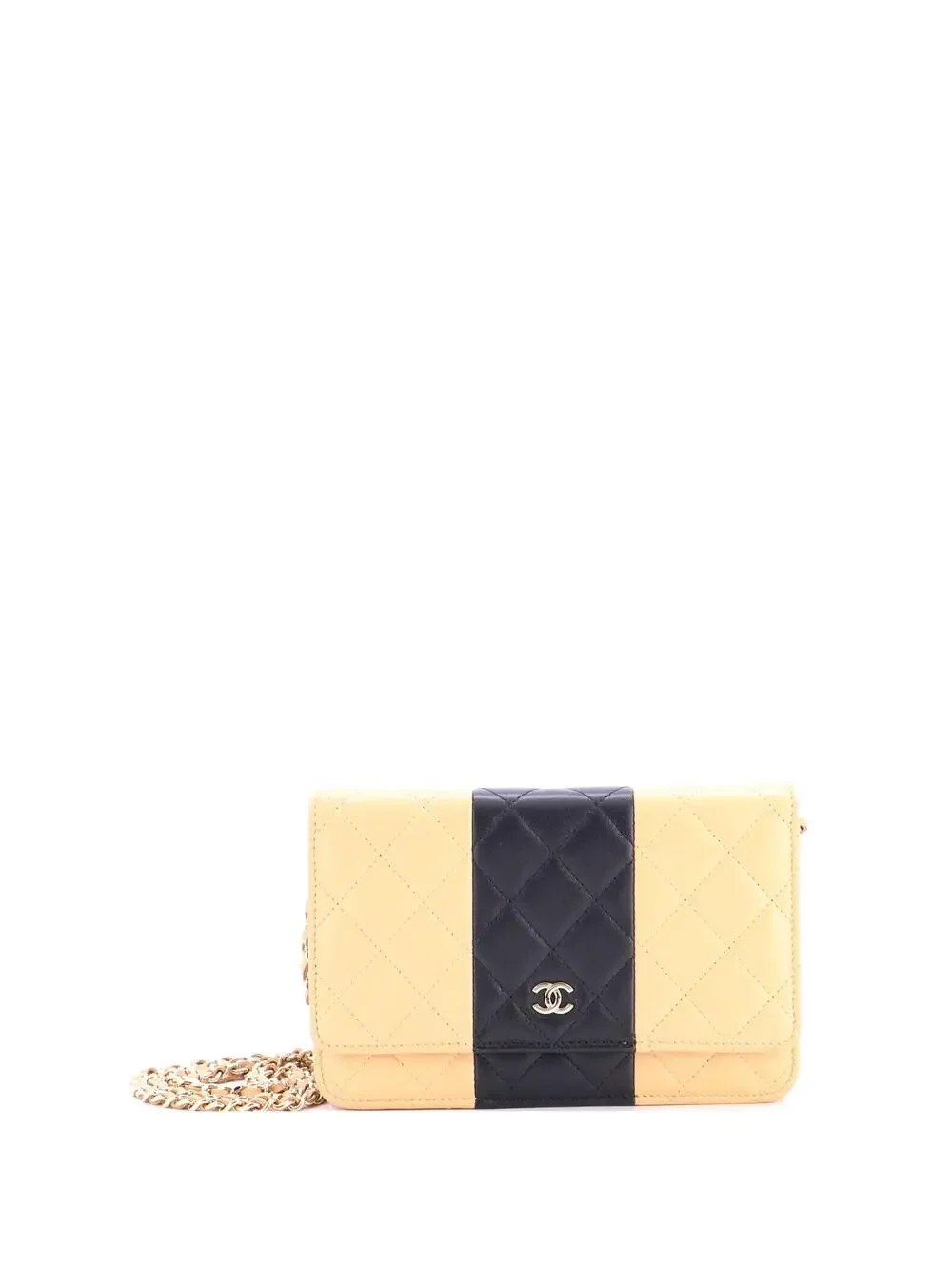 Chanel Bicolor Two Tone Wallet On Chain #321052C33B